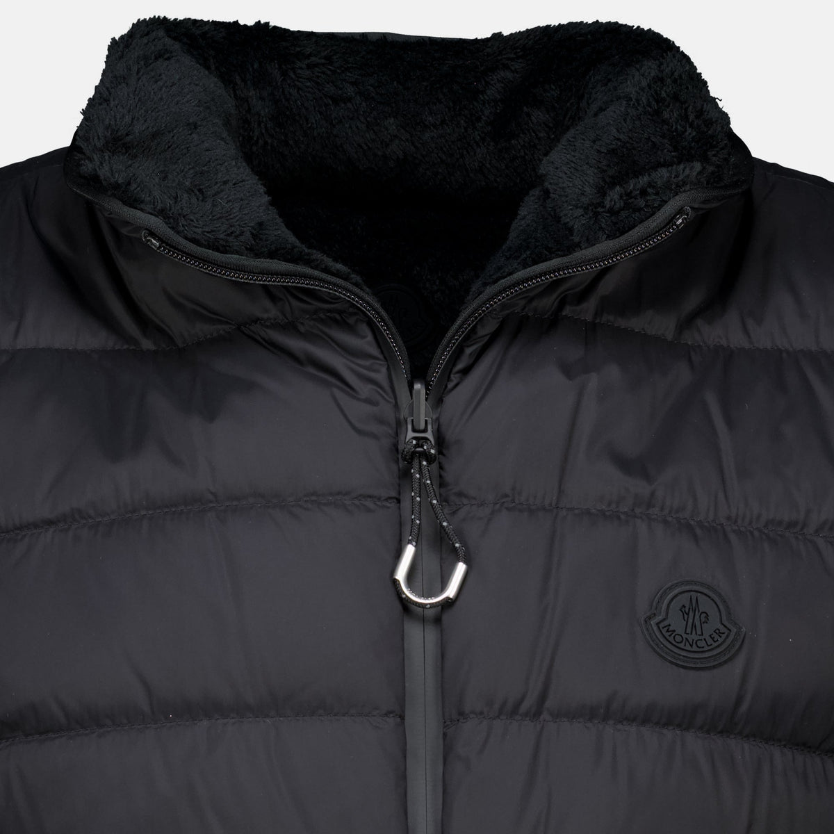 Gilet imbottito reversibile in teddy
