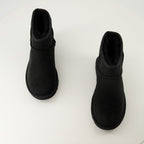 Image of Classic Mini II Black Suede Boots by Ugg for Women - Season Autumn-Winter 2025 - Top View Pair