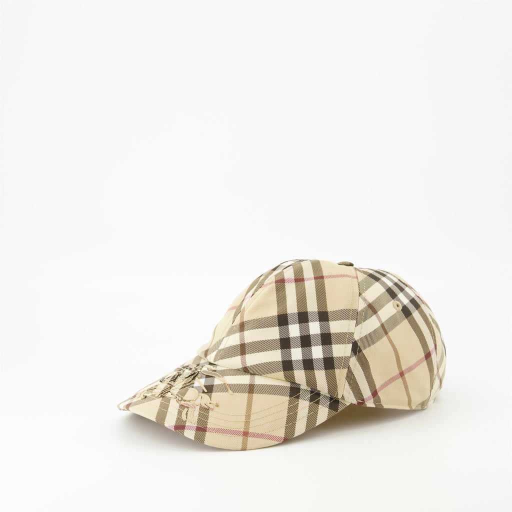 check ekd cap, burberry cap, plaid cap, adjustable cap, unisex accessories