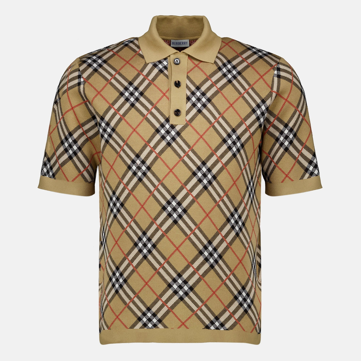 Polo de algodón a cuadros