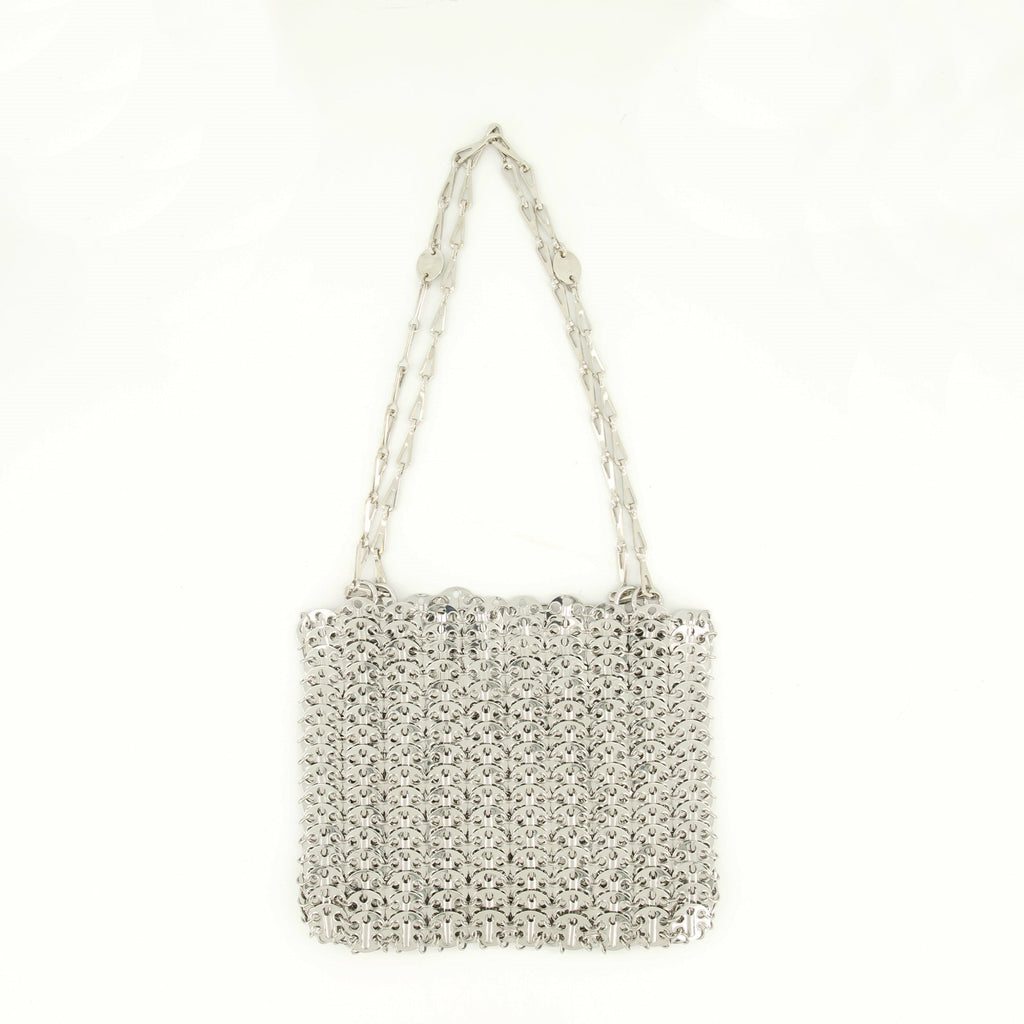 Rabanne, Iconic 1969 Bag, silver metal bag, Autumn-Winter 2024, fashion accessory
