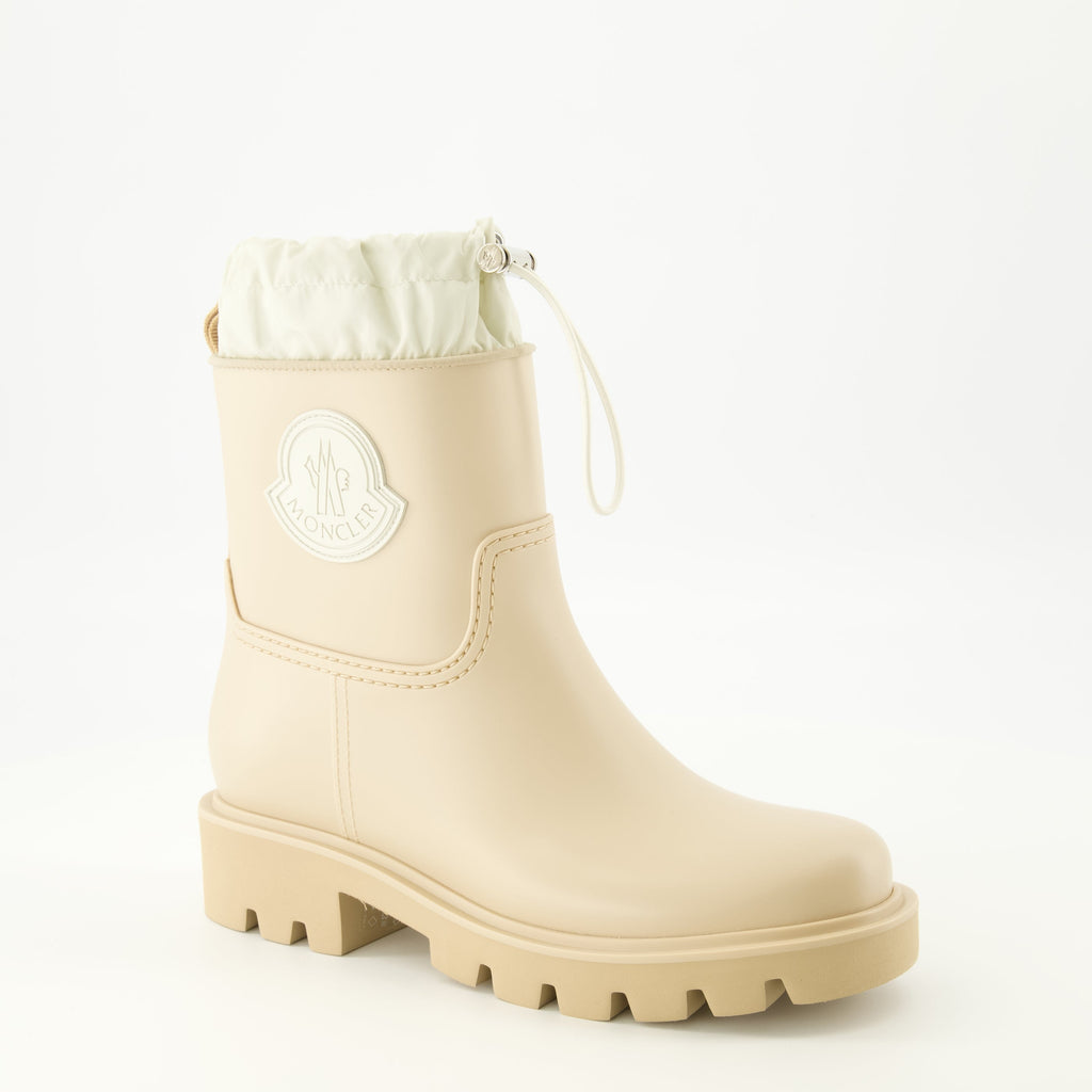Bottines de pluie beige Kickstream