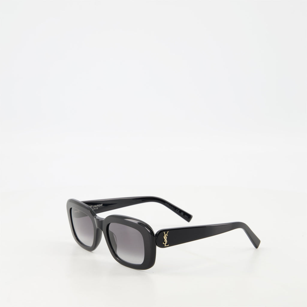SL M130 sunglasses, black sunglasses, acetate frame eyewear, unisex sunglasses, Saint Laurent accessories