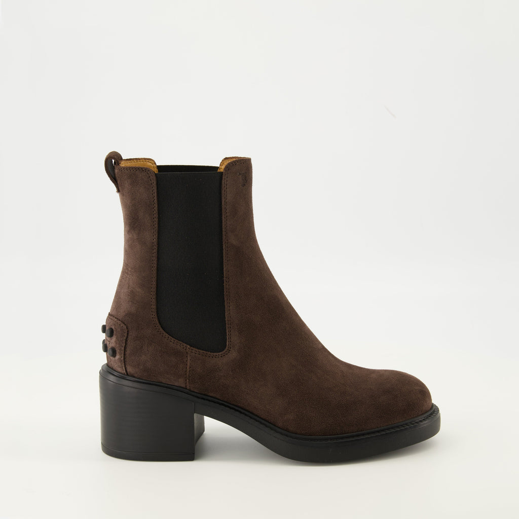 brown suede ankle boots tods women 15586451194236