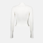 turtleneck sweater, ribbed knitwear, white sweater, autumn winter fashion, Diesel clothing