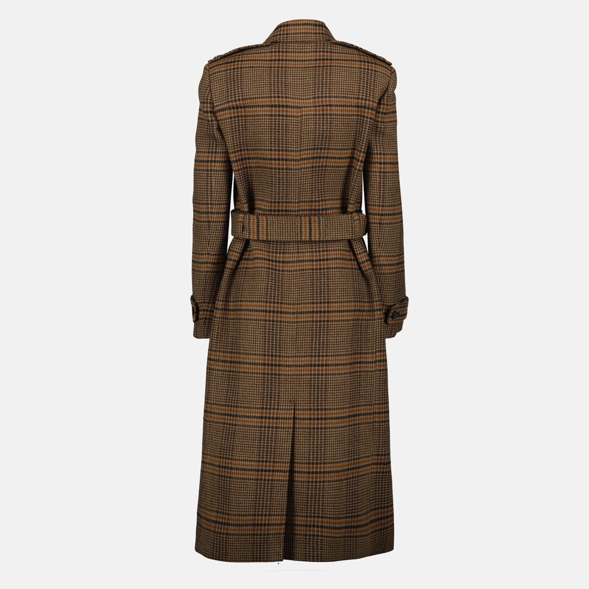 Prince de Galles Coat, Saint Laurent, wool coat, vintage check coat, luxury outerwear