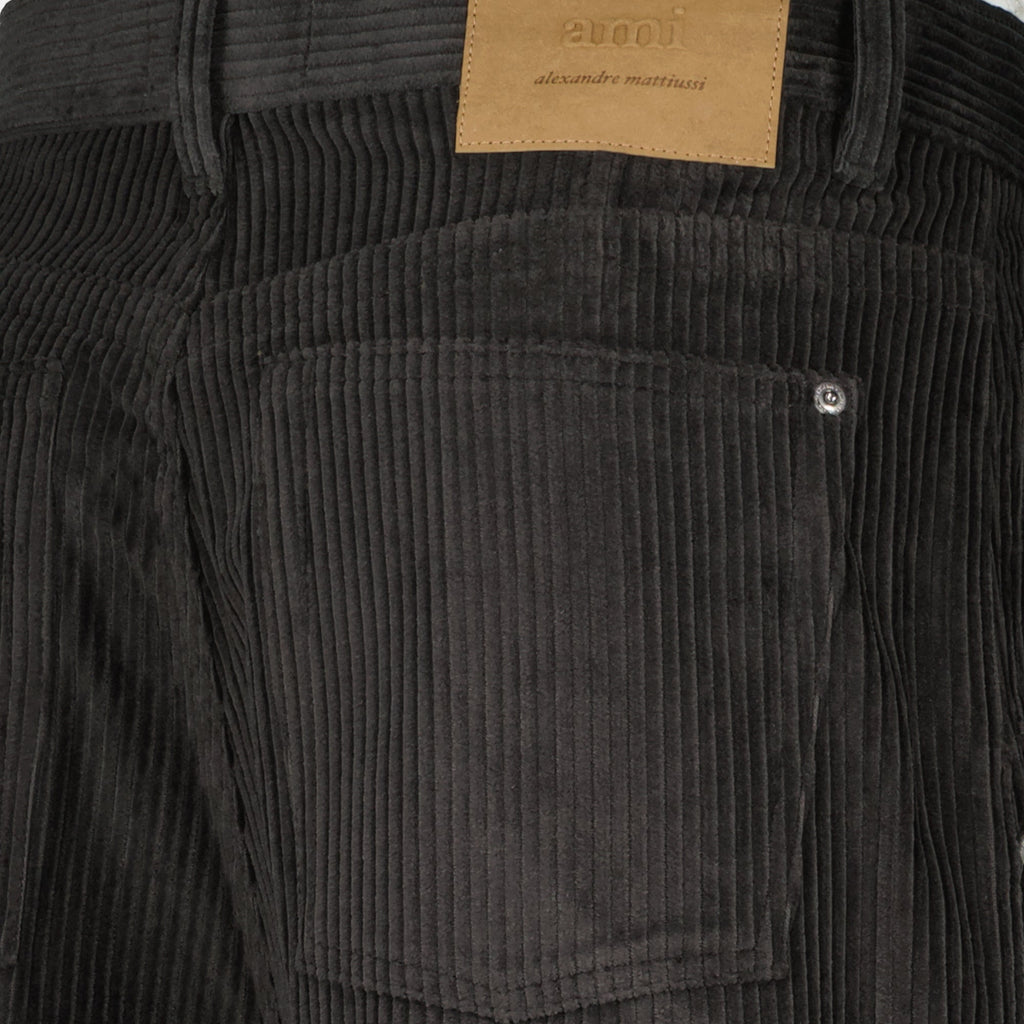 wide velvet effect pants ami paris men 15636491108732