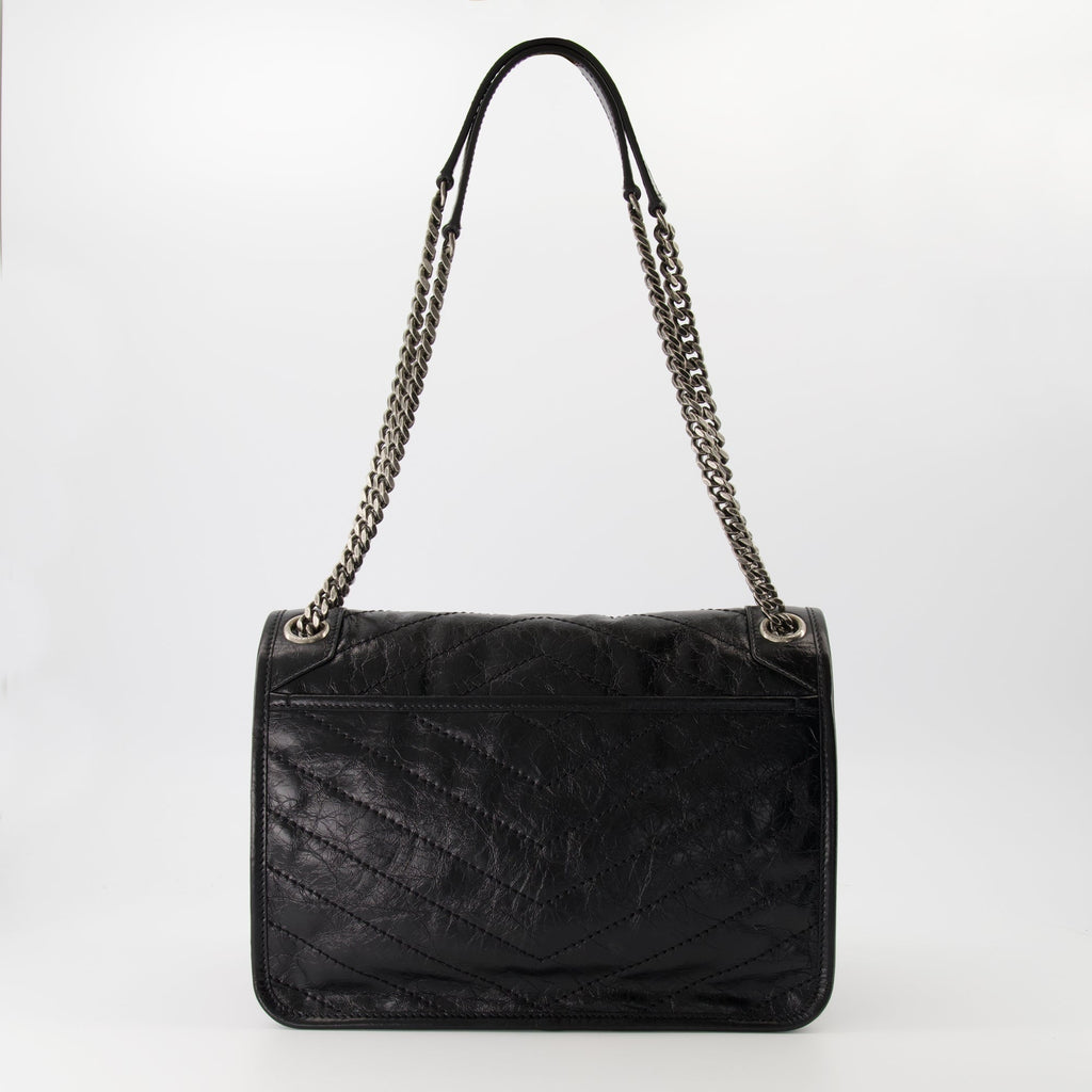 Niki bag, Saint Laurent, black bag, quilted leather, Spring-Summer 2025