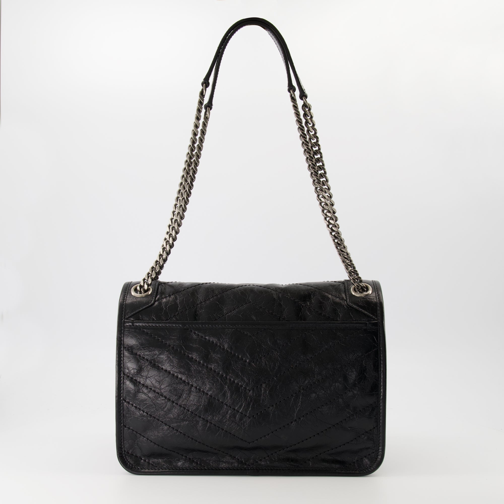 Niki bag, Saint Laurent, black bag, quilted leather, Spring-Summer 2025