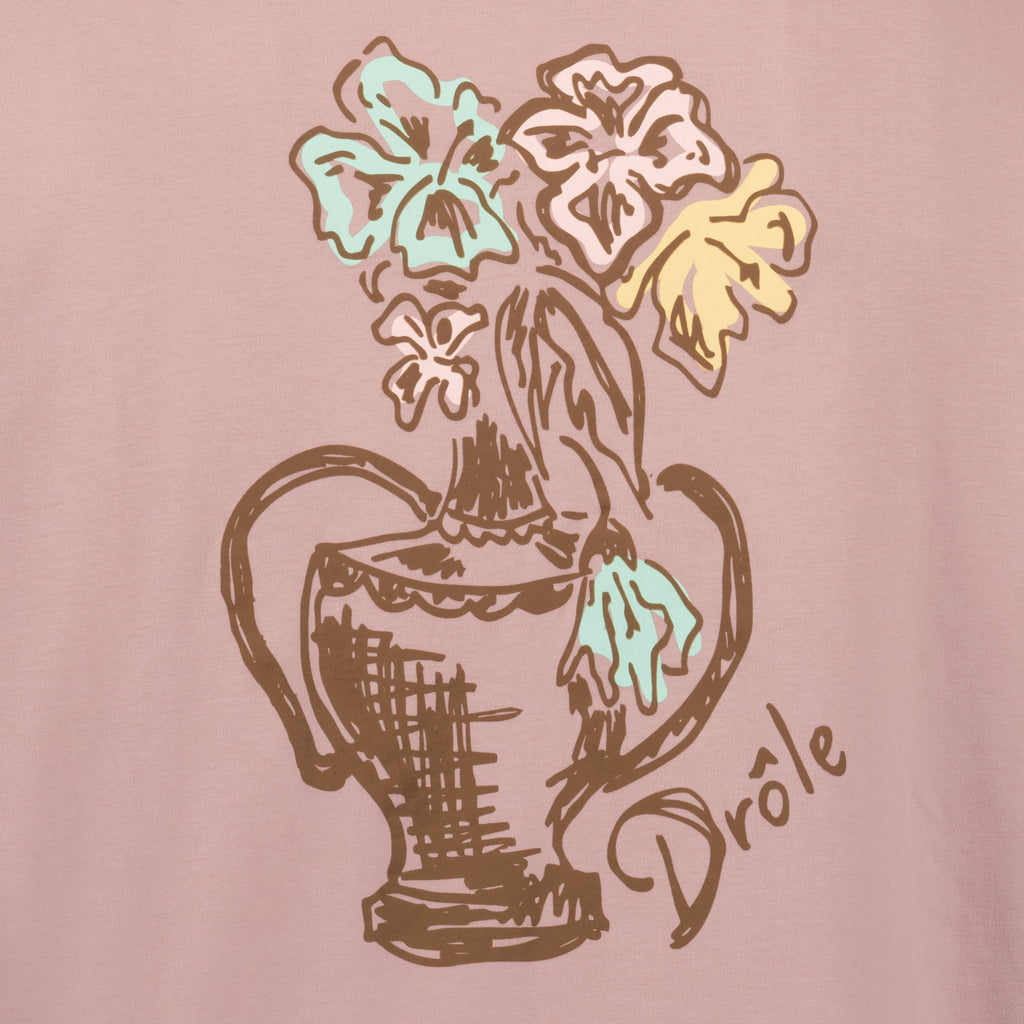 Rosa T-skjorte Vase Havana - Drôle de Monsieur