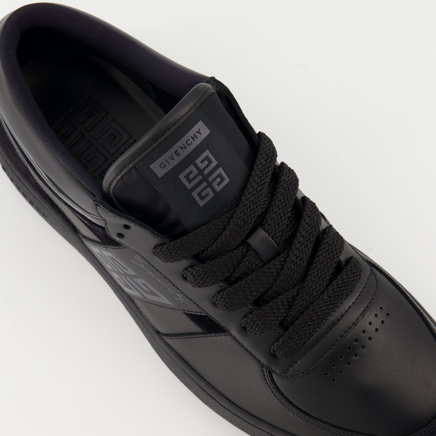 G Move sneakers, Givenchy shoes, black leather sneakers, luxury footwear, suede sneakers