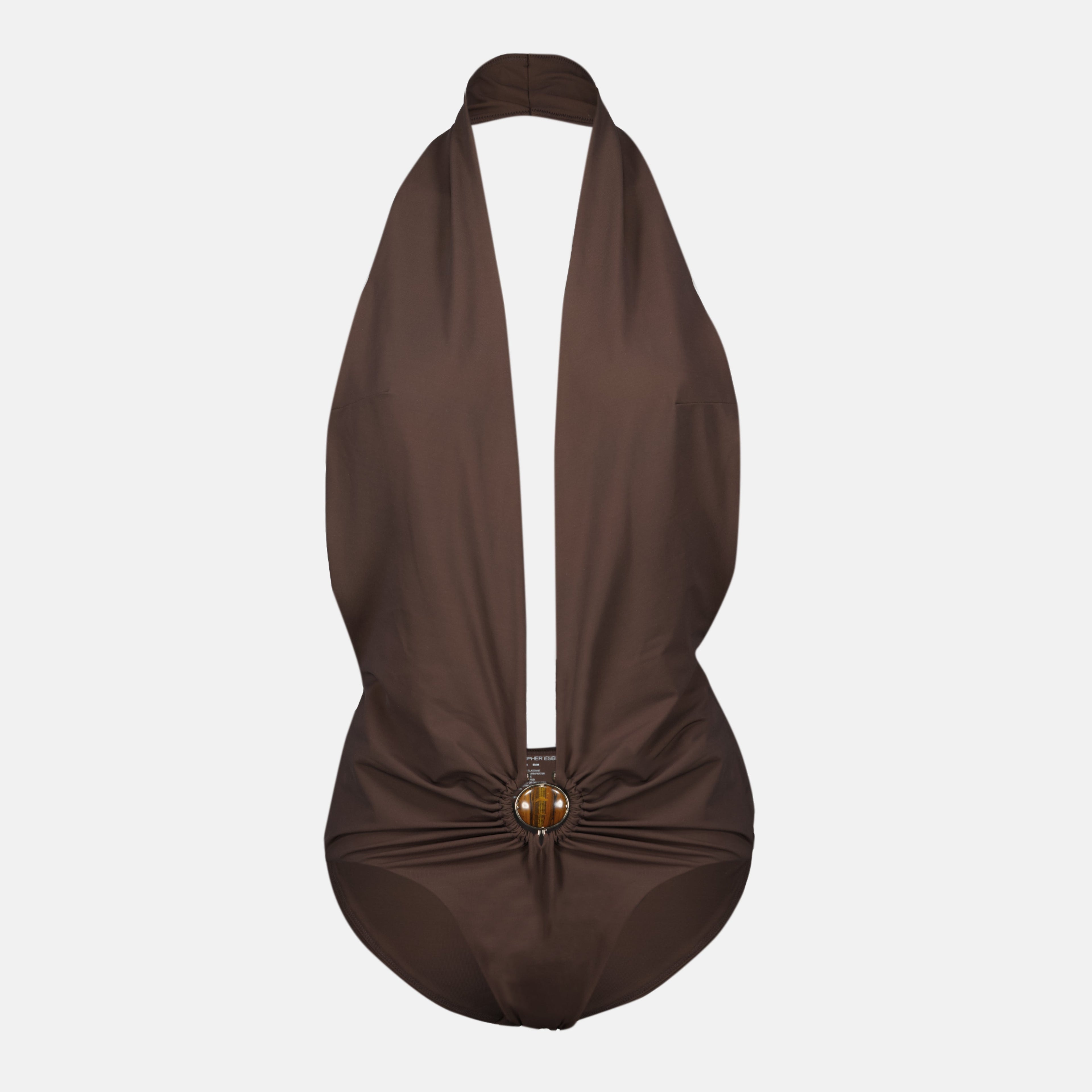 Imagem do Maiô de Uma Peça Mineral Stone de Christopher Esber para Mulheres - Temporada Primavera-Verão 2026 - Vista Frontal