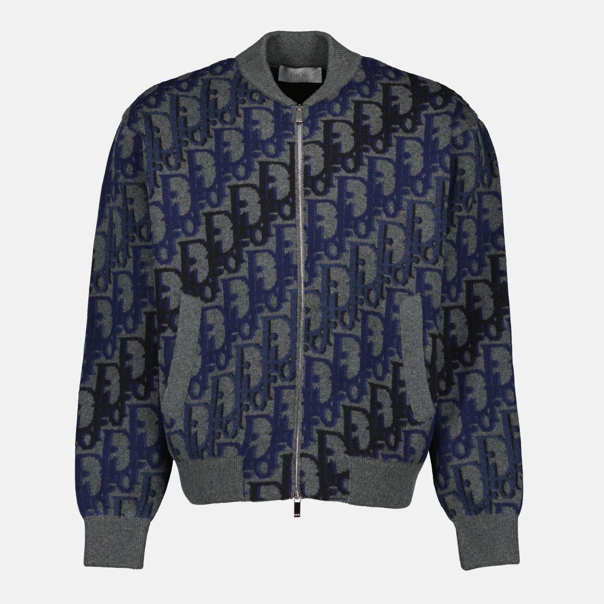 Image of Dior Oblique Wool Jacket by Dior for Men - Season Spring-Summer 2026 - Front View