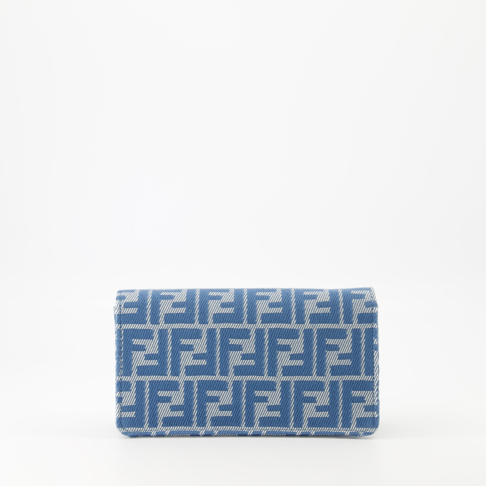 Fendi Baguette Wallet, denim wallet, designer wallet, women's accessories, luxury wallet