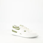 Image of G Move White & Blue Leather Sneakers by Givenchy for Men - Season Spring-Summer 2025 - Front Right Three-Quarter View
