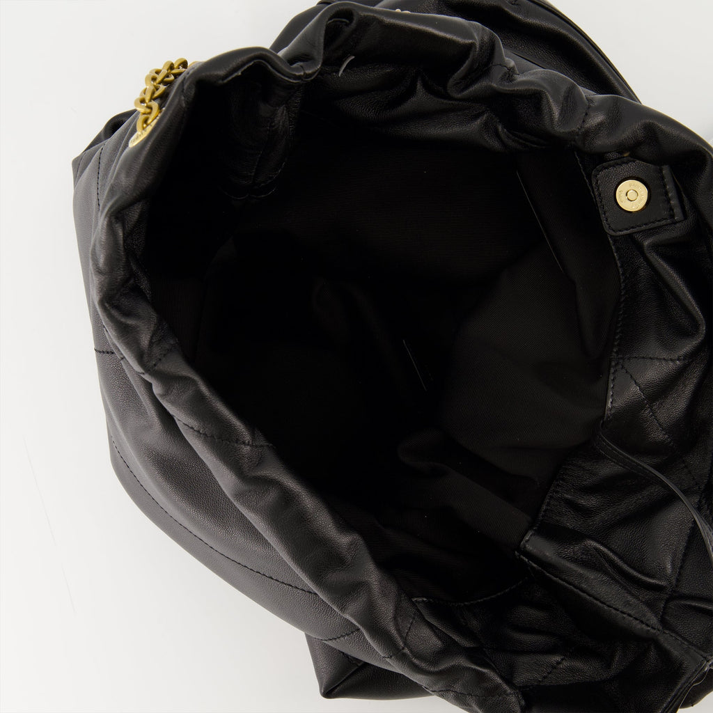 Jamie Pochon black bag, Saint Laurent bag, nappa leather bag, luxury accessories, designer handbag