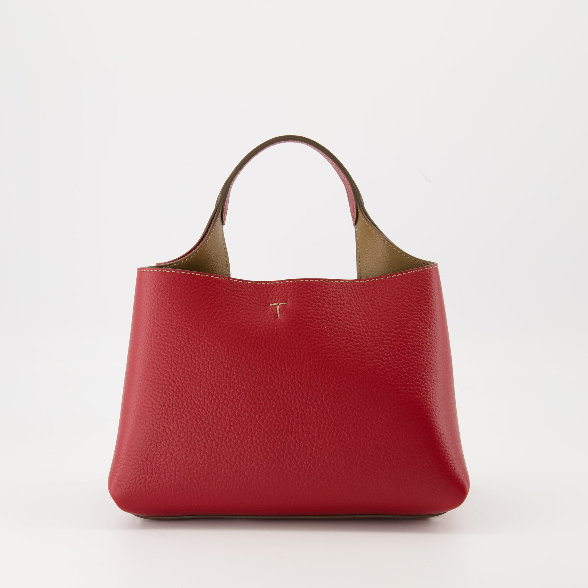 Tod's Micro Bag, red leather bag, grained calfskin bag, Autumn-Winter 2025, luxury accessories
