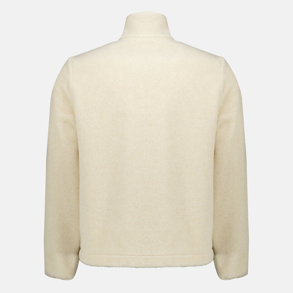 Chaqueta beige con cremallera