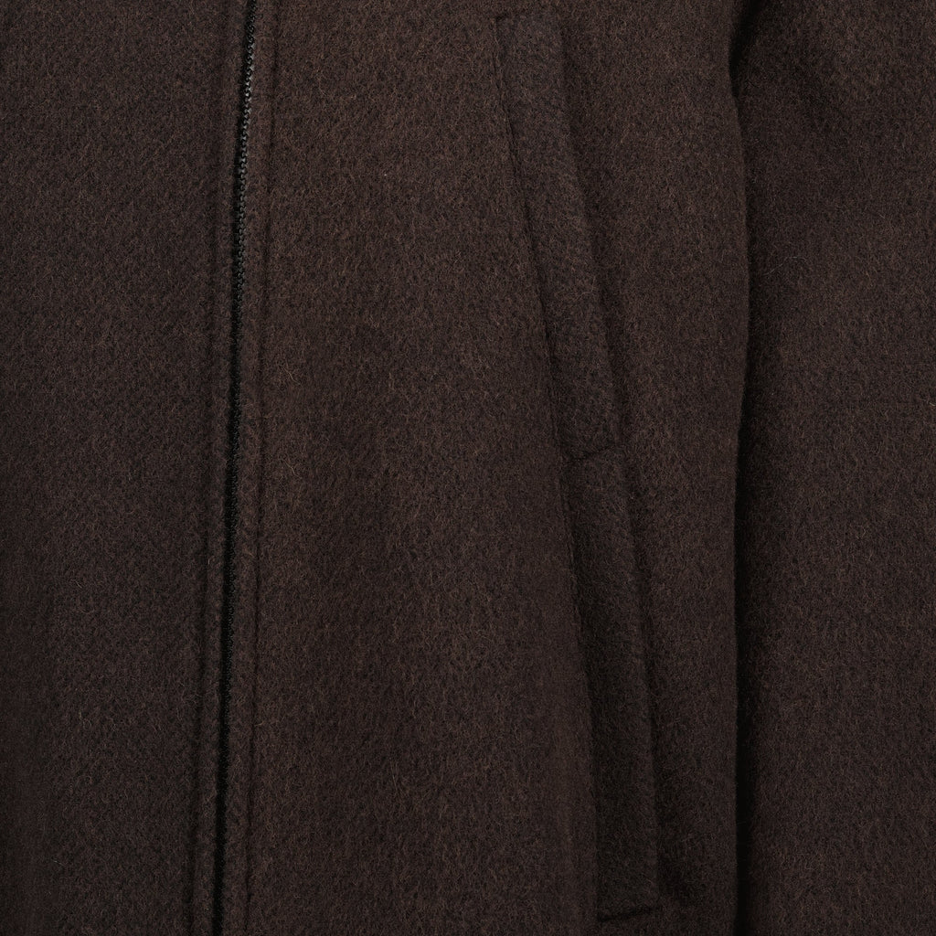 brown wool jacket, MM6 autumn-winter 2025, oversized wool outerwear, women's jackets, luxury wool coat