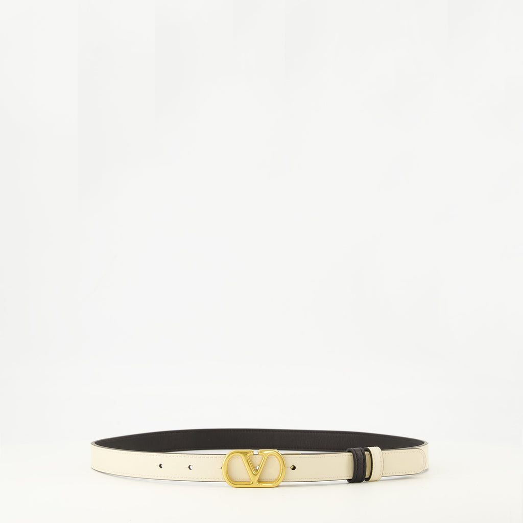 Image of Reversible Vlogo Belt by Valentino Garavani for Women - Season Spring-Summer 2026 - Front View