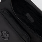 Moncler belt bag, black nylon accessory, Autumn-Winter 2024, adjustable strap, luxury bag