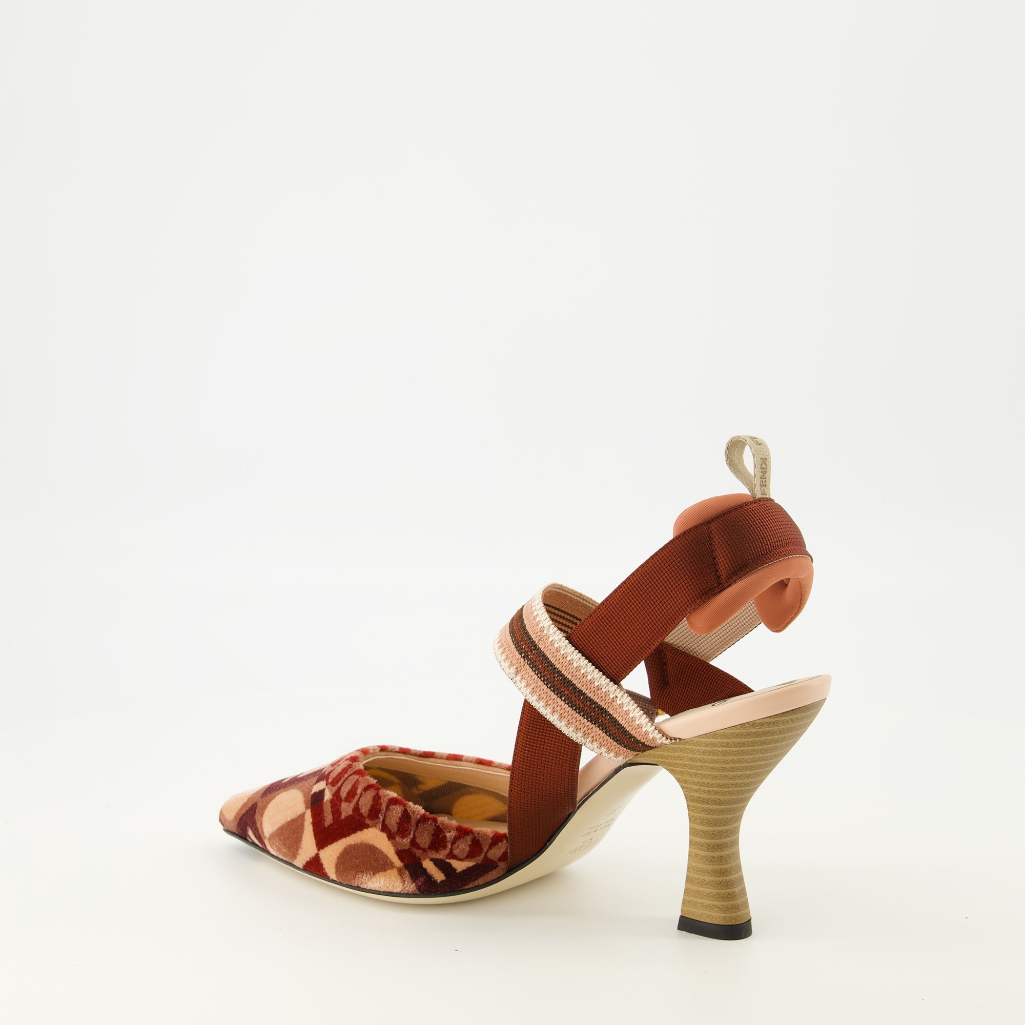 Fendi Colibrì heels, designer footwear, luxury heels, Fendi fashion, red pointed heels