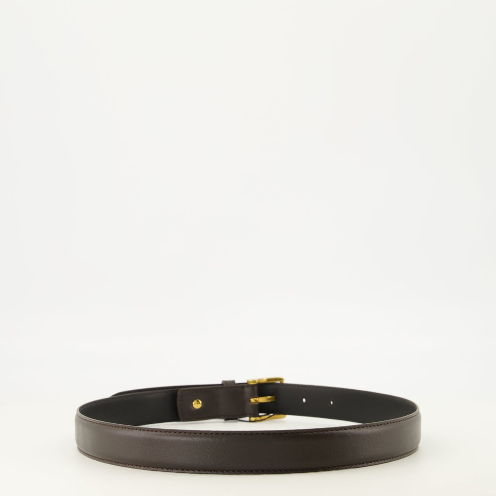 Cintura in Pelle Marrone de Coeur