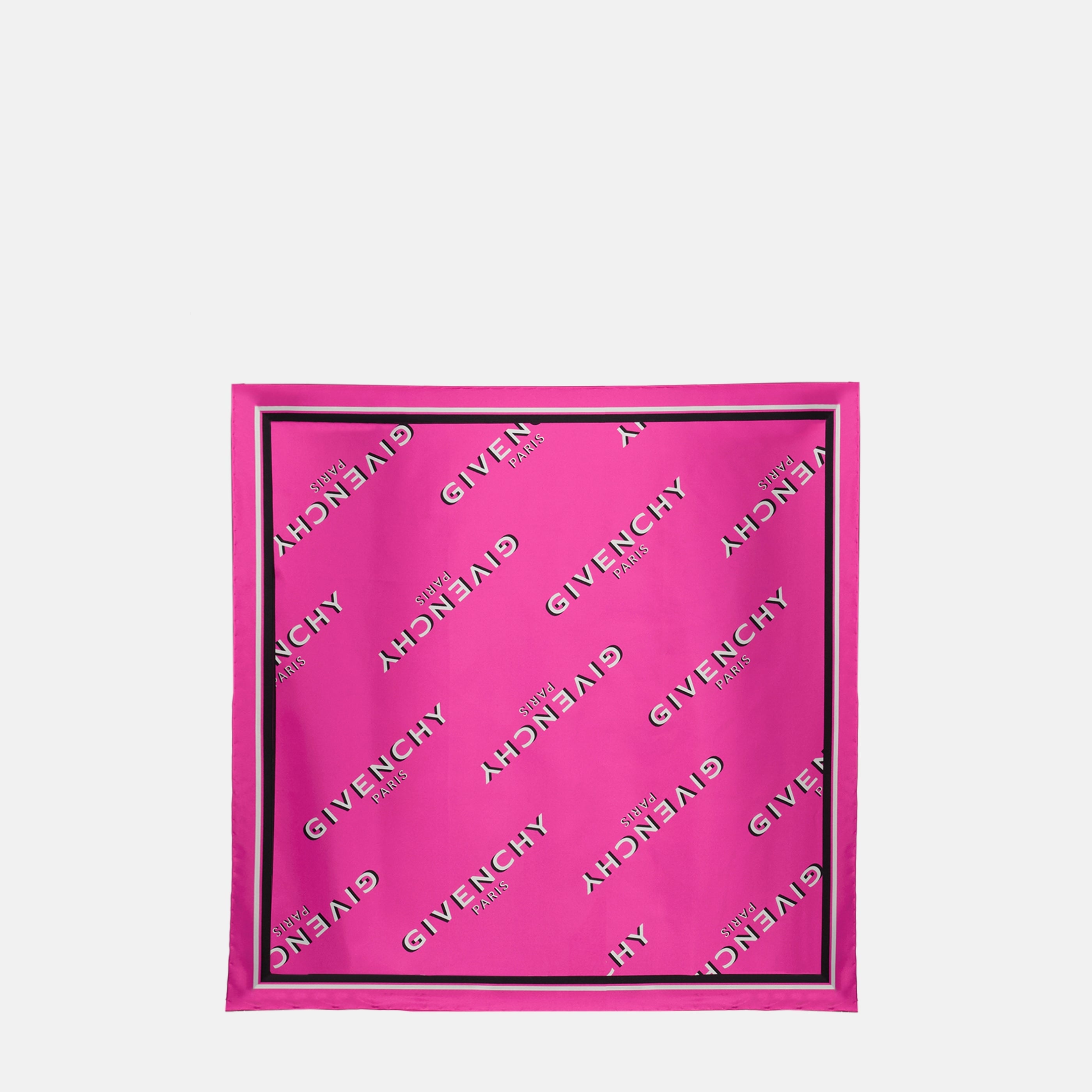 Pañuelo de Seda Cuadrado Rosa Sombra