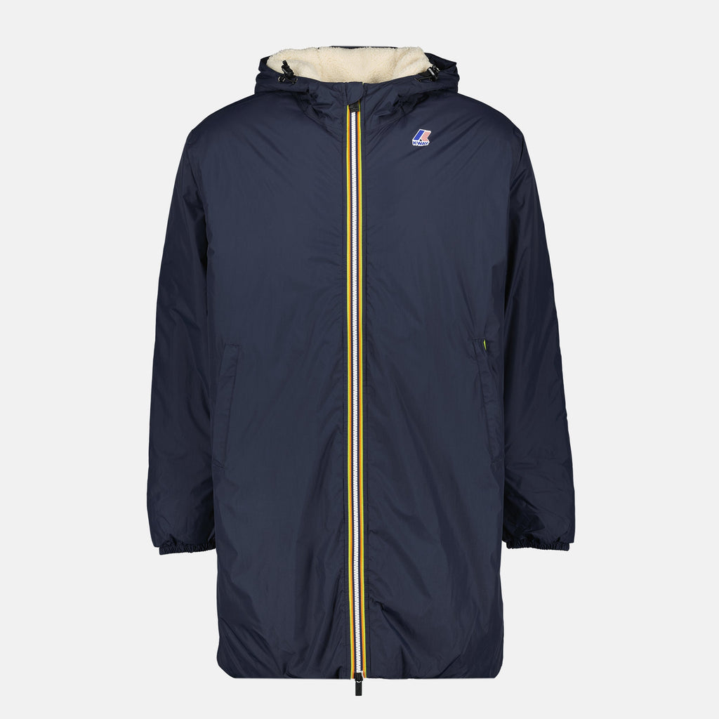 Image of Le Vrai 4.0 Eiffel Orsetto Parka by K-Way for Unisex - Season Autumn-Winter 2025 - Front View