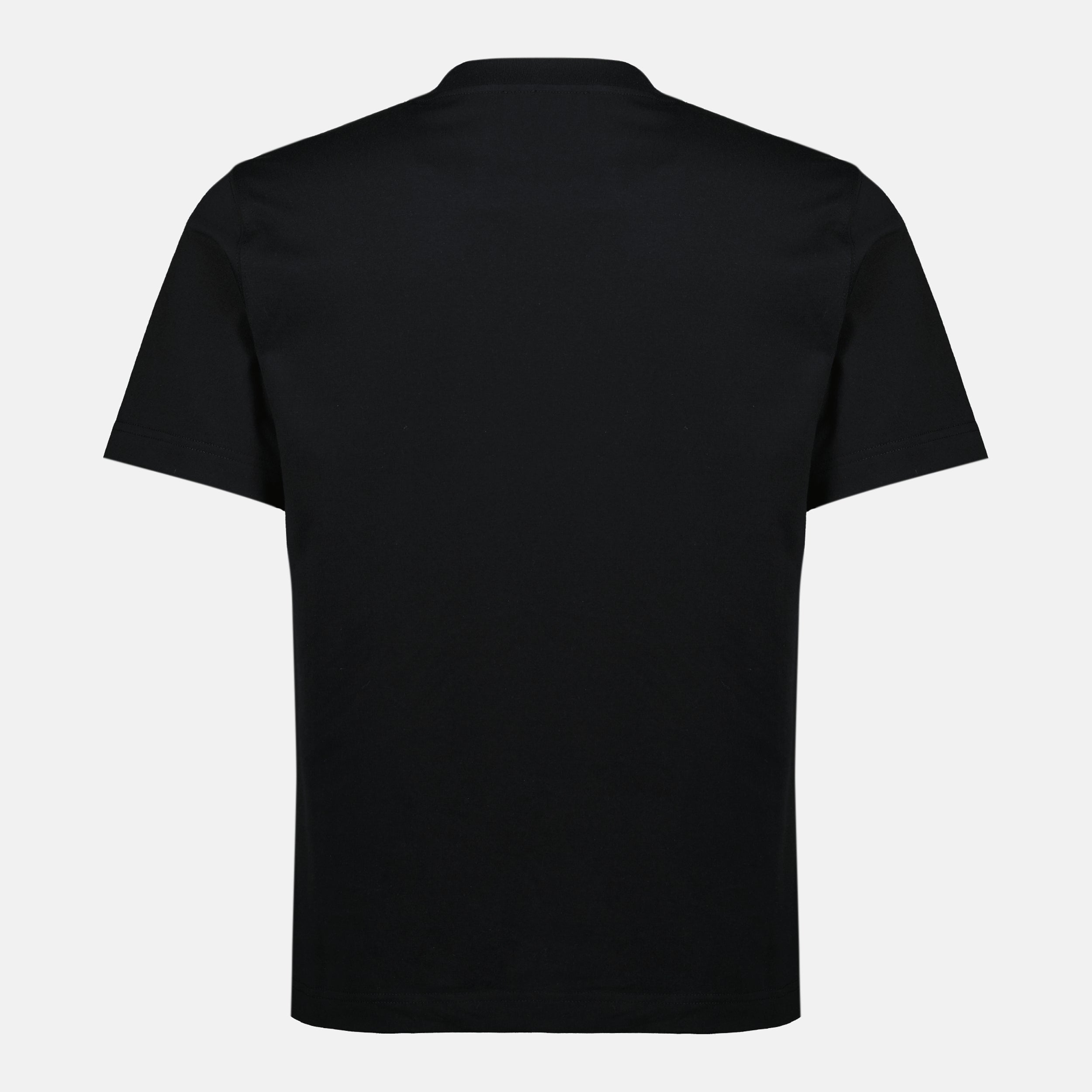 Image du T-shirt noir Ekd de Burberry pour homme - Saison Printemps-Été 2026 - Vue arrière