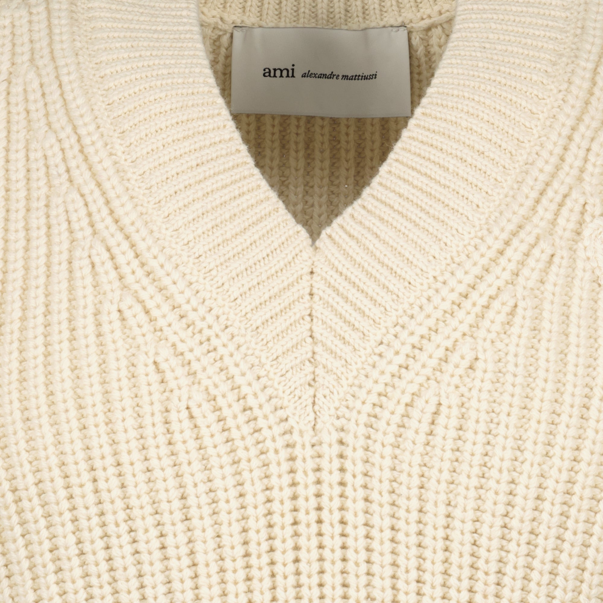de Coeur Beige Sleeveless Sweater - Ami PARIS - Women | WE IN STYLE