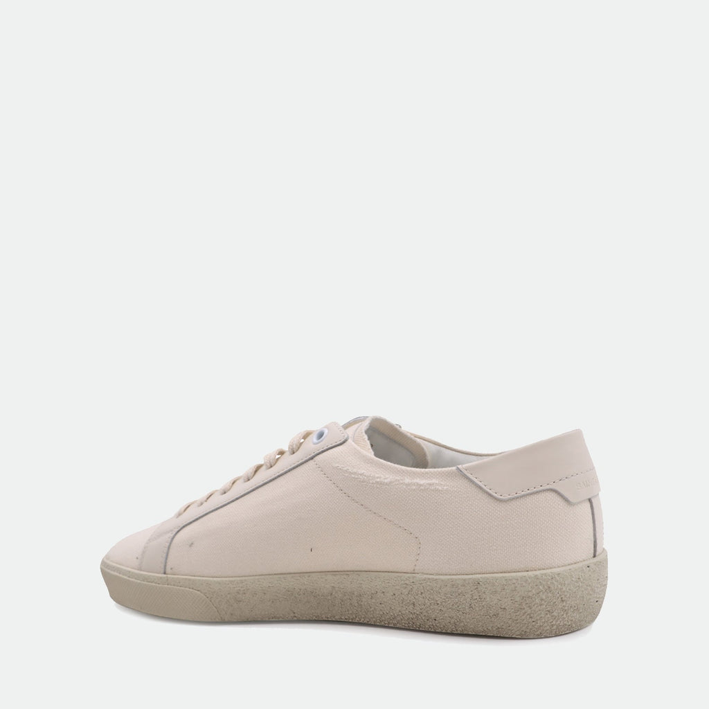 1. Classic sneakers
2. Cotton canvas shoes
3. Saint Laurent footwear
4. Luxury casual sneakers
5. Beige sneakers