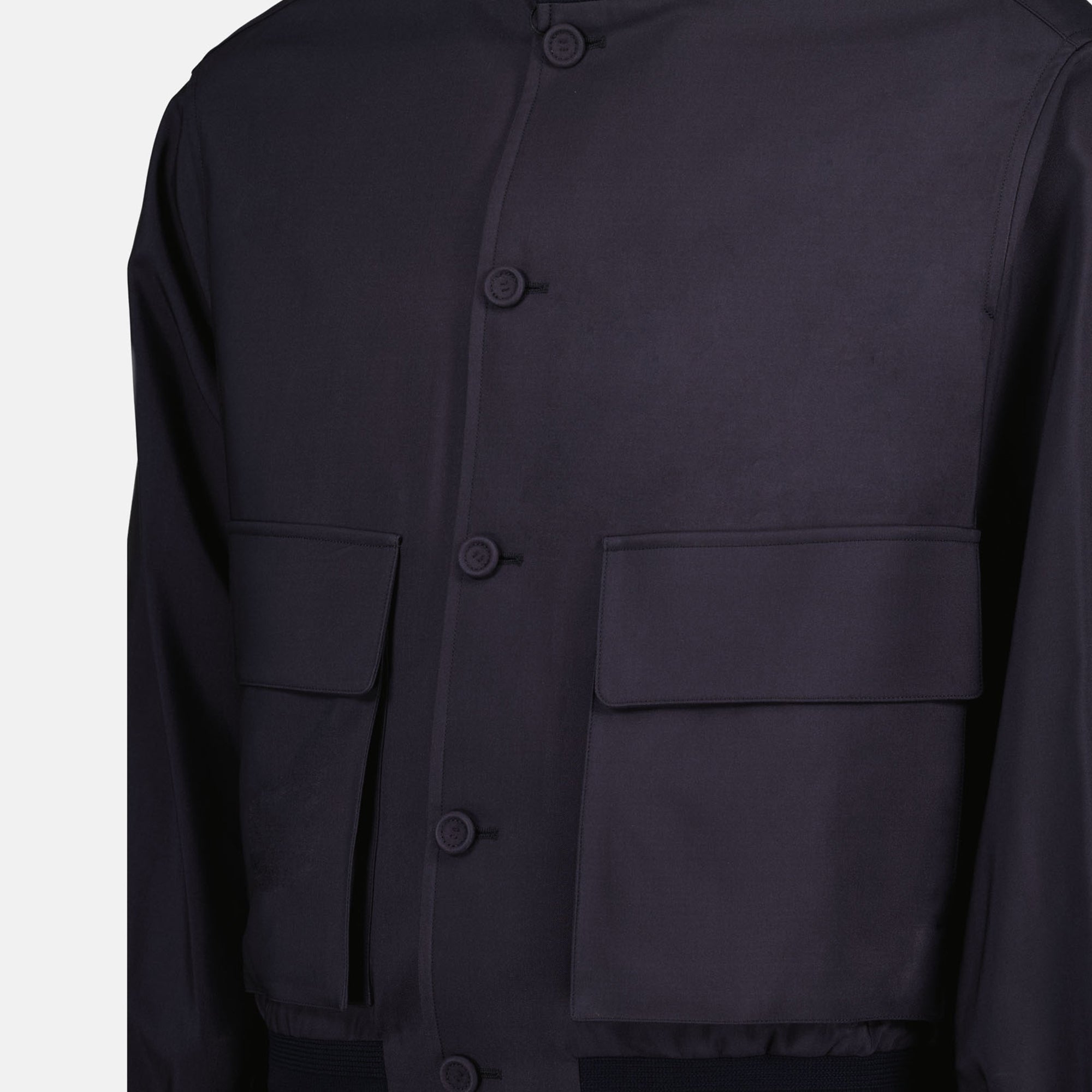 Image of Harrington Jacket with High Collar by Dior for Men - Season Autumn-Winter 2024 - Detail View 1