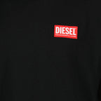 Diesel T-shirt, oversized black T-shirt, cotton jersey shirt, casual wear, round neck T-shirt