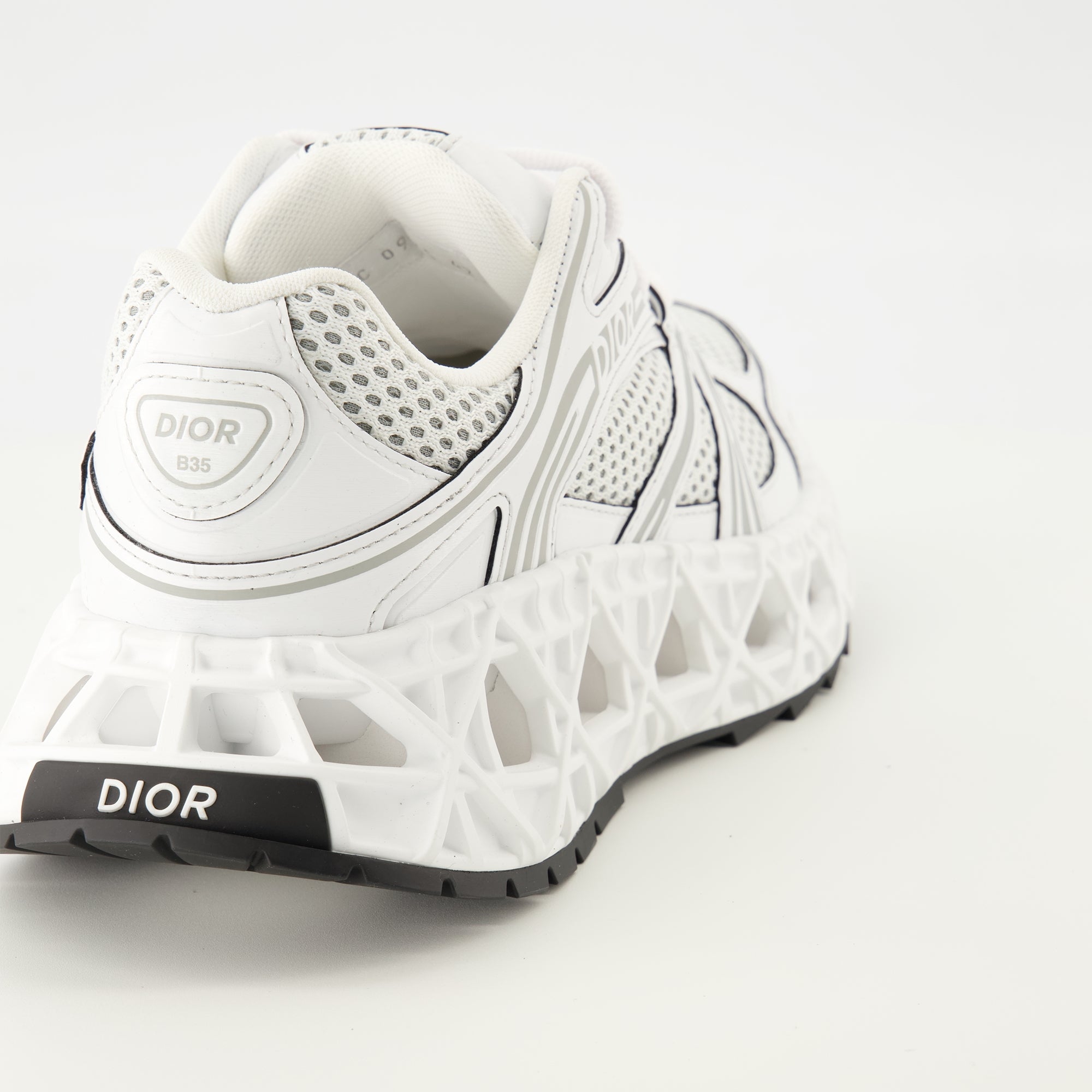 Image of B35 White Sneakers by Dior for Men - Season Spring-Summer 2026 - Back View