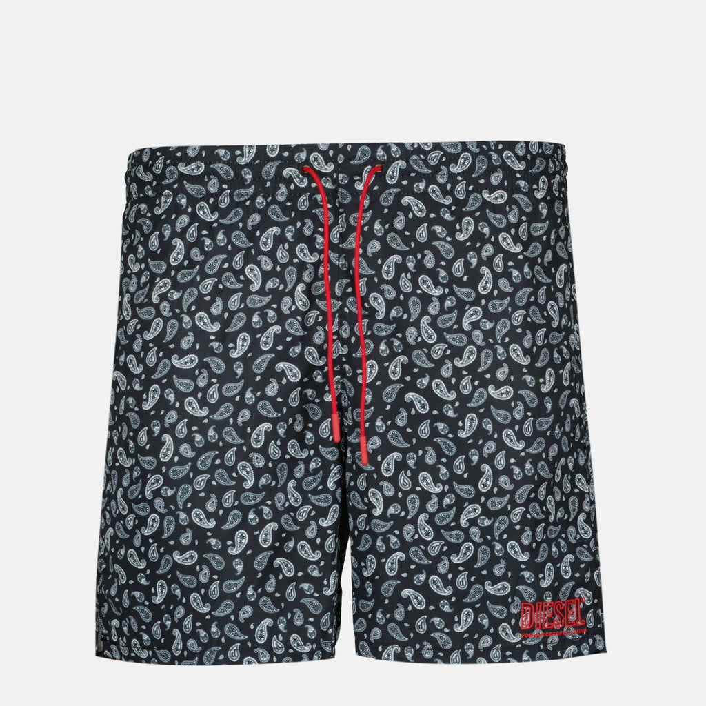 Image of Printed Swim Shorts by Diesel for Men - Season Spring-Summer 2026 - Front View