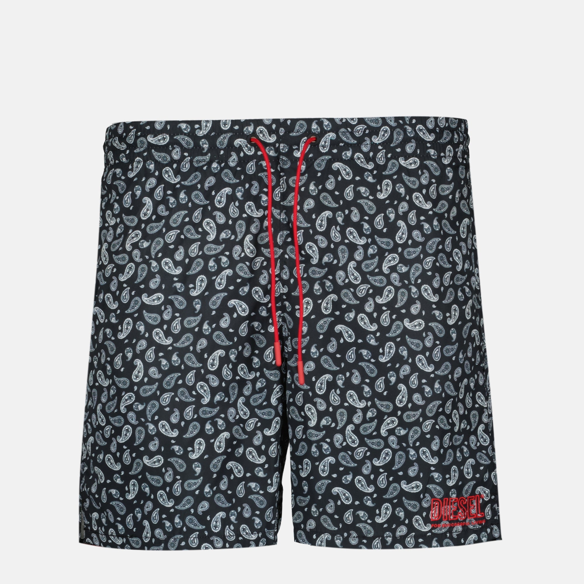 Image of Printed Swim Shorts by Diesel for Men - Season Spring-Summer 2026 - Front View