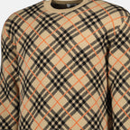 Imagen del suéter de cachemira a cuadros de Burberry para hombres - Temporada Otoño-Invierno 2024 - Detalle 5