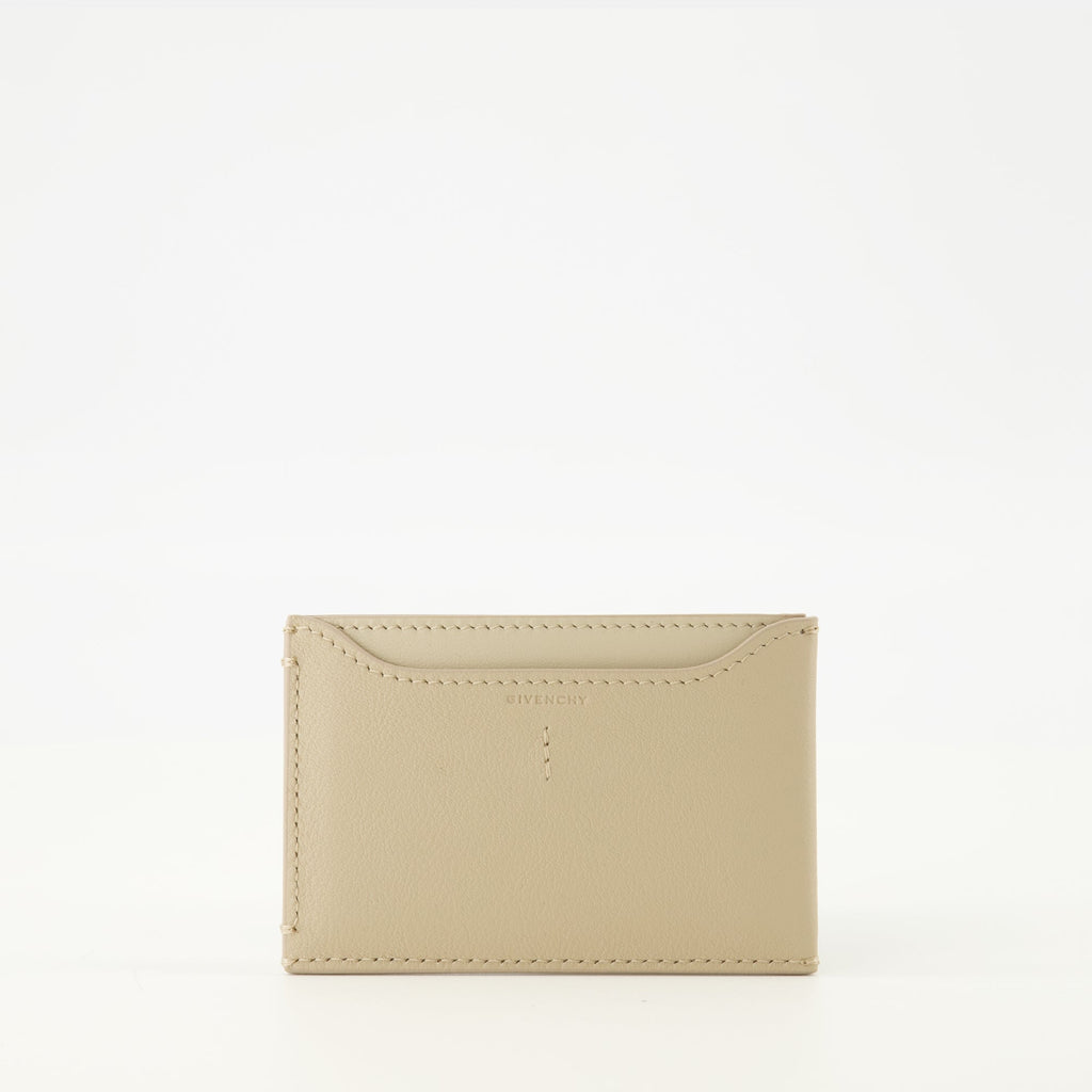 Givenchy cardholder, beige leather accessories, luxury cardholder, women's leather wallet, designer cardholder