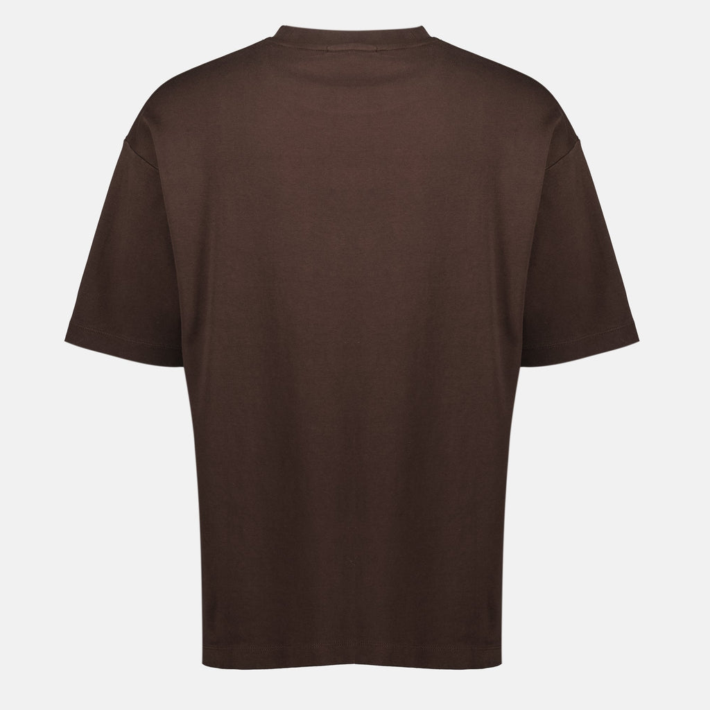 Drôle De Monsieur, Brown T-Shirt, Slogan T-Shirt, Cotton T-Shirt, Casual Wear