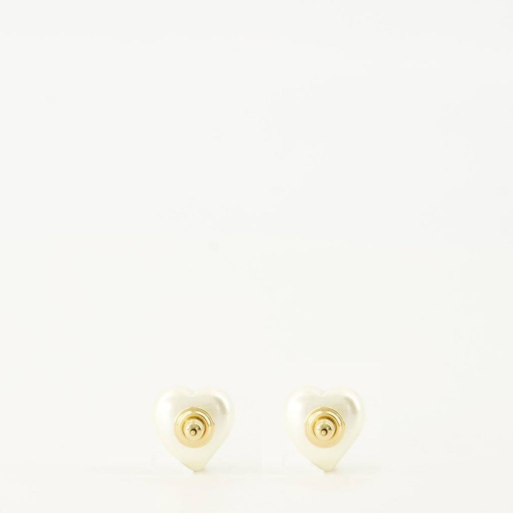 Vlogo Earrings with Pearls