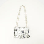 Image de Le Sac Sparkle Nano Argenté par Rabanne pour Femmes - Saison Automne-Hiver 2025 - Vue Arrière