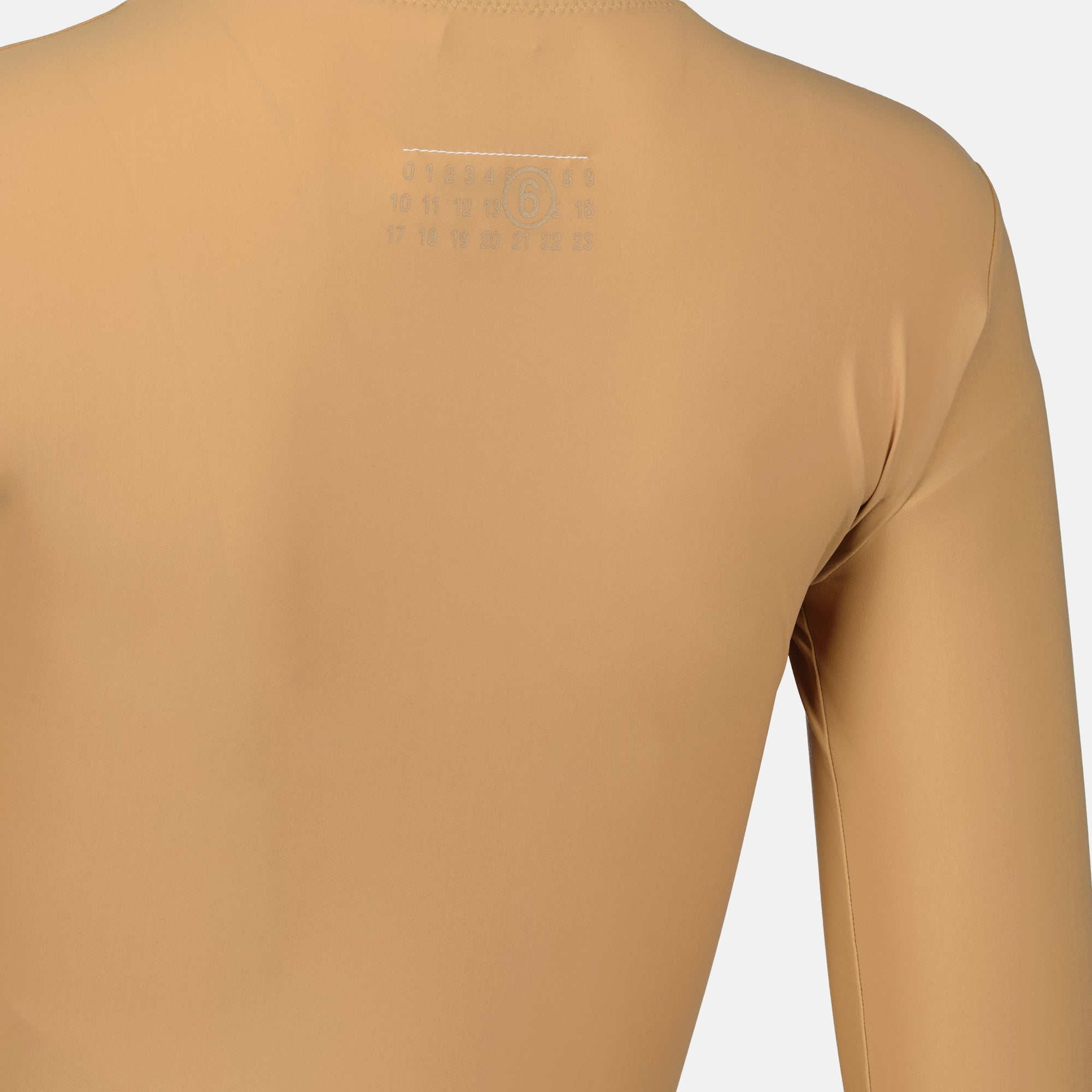 Image of Beige Lycra Body by Mm6 for Women - Season Spring-Summer 2026 - Detail View 2