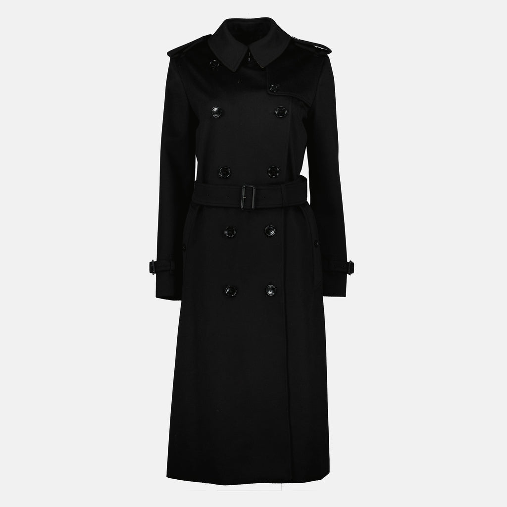 Imagen del Trench Coat Largo Kensington de Burberry para Mujeres - Temporada Otoño-Invierno 2025 - Vista Frontal