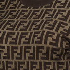 Fendi sweater, cotton crew neck, slim fit knitwear, maroon sweater, modern casual wear