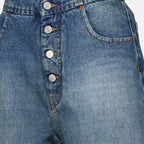 Imagen del Jean Droit Denim de Mm6 para Mujeres - Temporada Primavera-Verano 2026 - Vista de Detalles del Producto 2