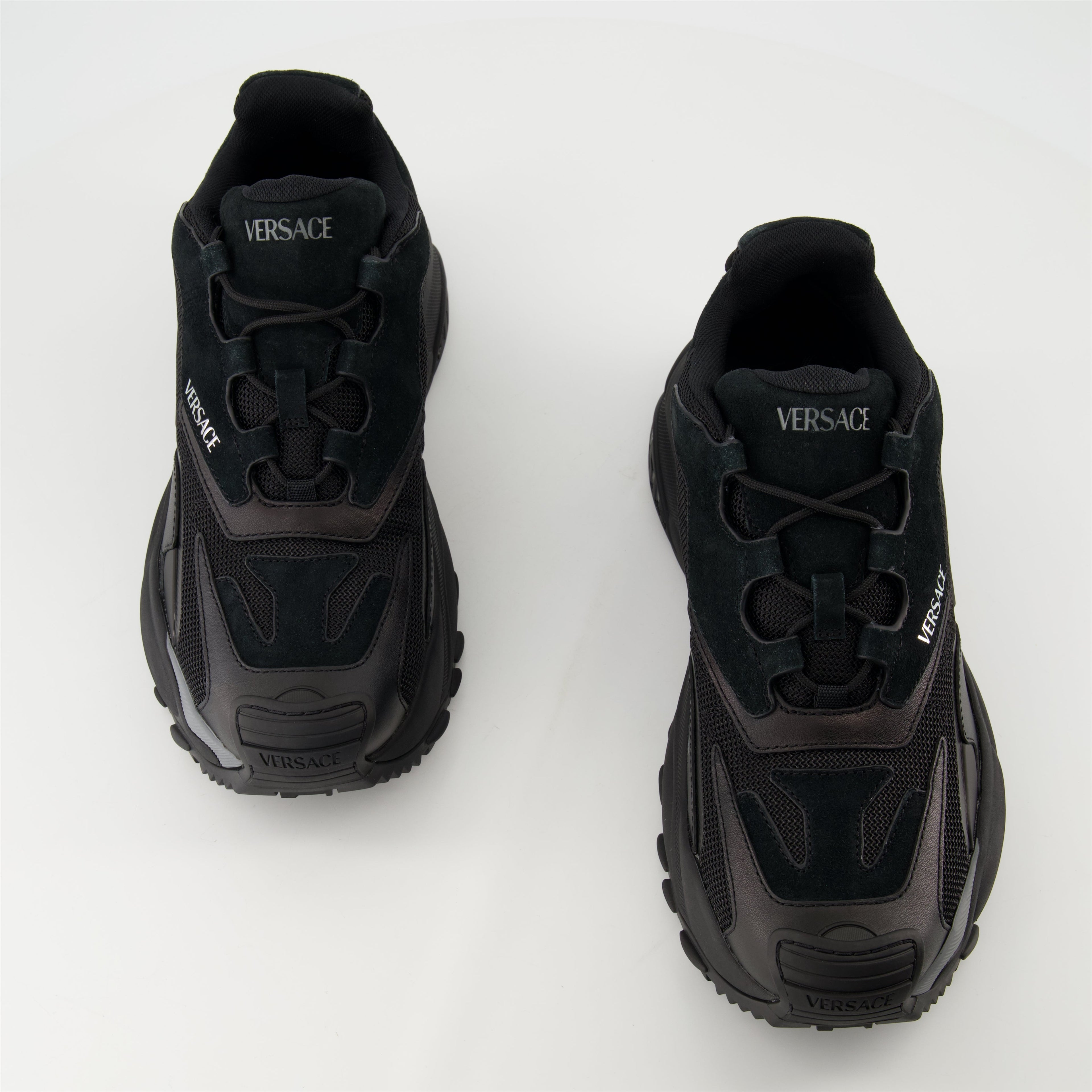 Mercury M_VS_04, Versace sneakers, black sneakers, technical fabric footwear, designer shoes