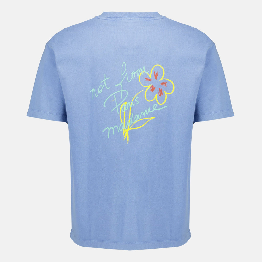 Slogan Esquisse Blue T-Shirt