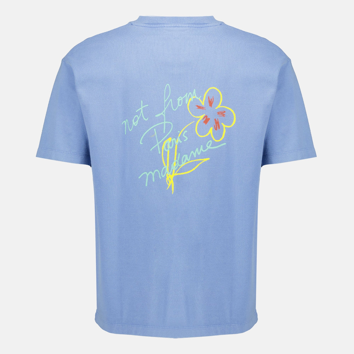 Camiseta azul Slogan Esquisse