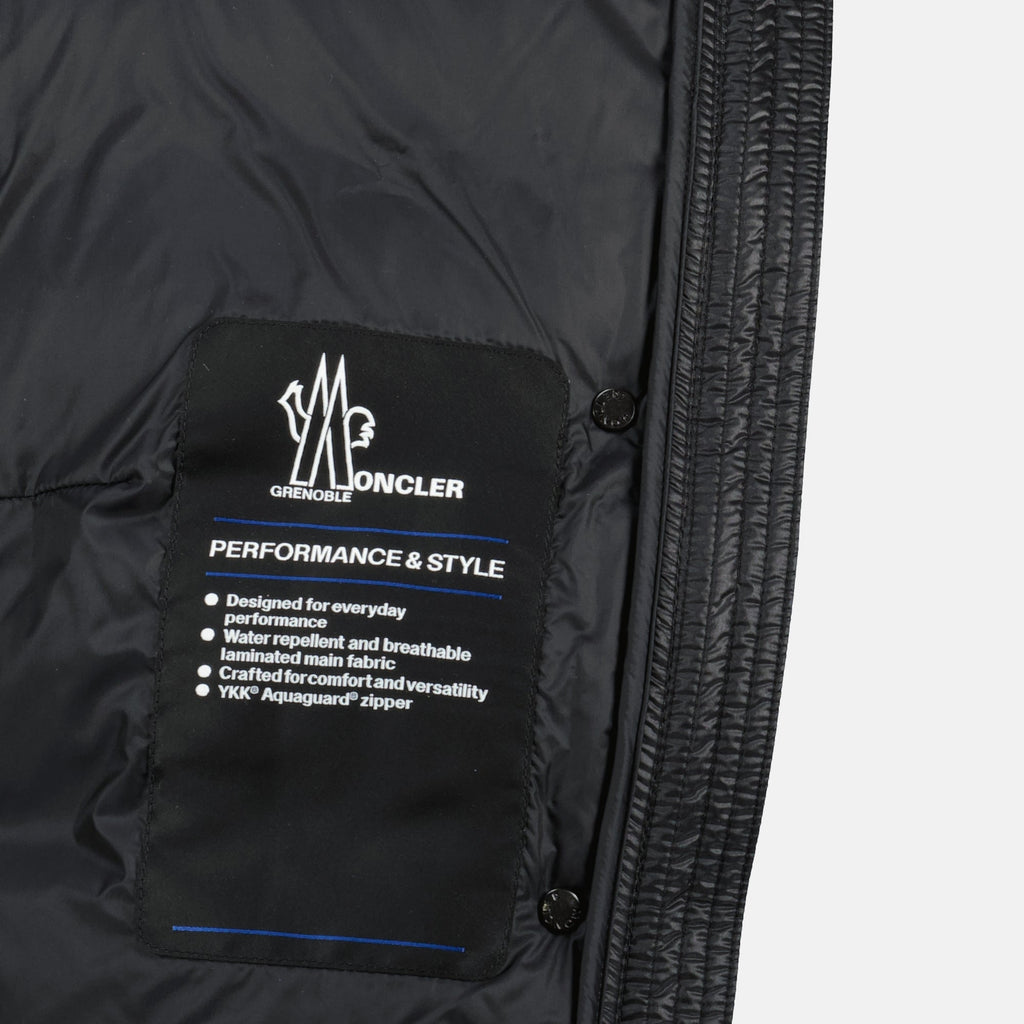 Moncler Grenoble, Armoniques down jacket, black down jacket, Autumn-Winter 2025, women's outerwear